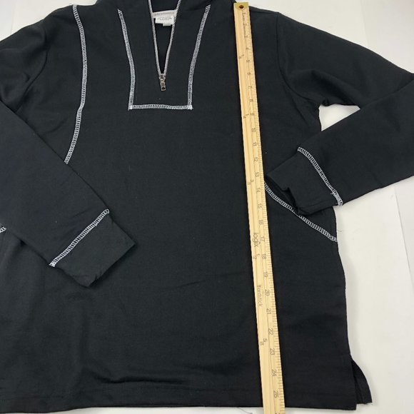 NEW CW Classics Cozy Black Cotton Blend French Terry 2 Piece Set Athleisure - Picture 12 of 16